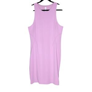 LULULEMON NWT Ribbed Softstreme Slim Fit Tank Dress Pink Peony Casual Women's 14